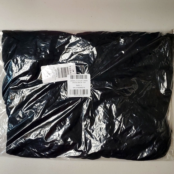 ❤️NWT VINTAGE TORRID TOP - WASHABLE CRINKLE GAUZE - PEPLUM CORSET BACK PLUS SIZE - Picture 4 of 14